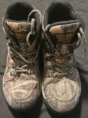 RedHead Realtree Camo Lace-Up Hunting Boots - Brown/Green